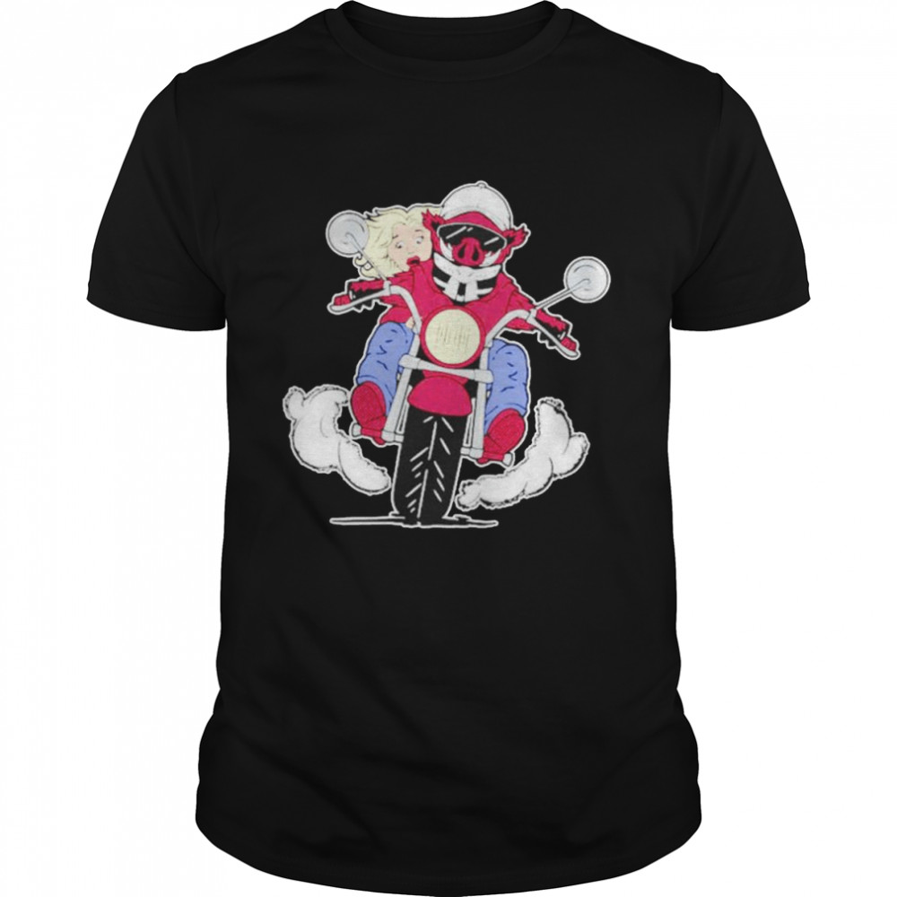 Arkansas Razorbacks football motorcycle shirt