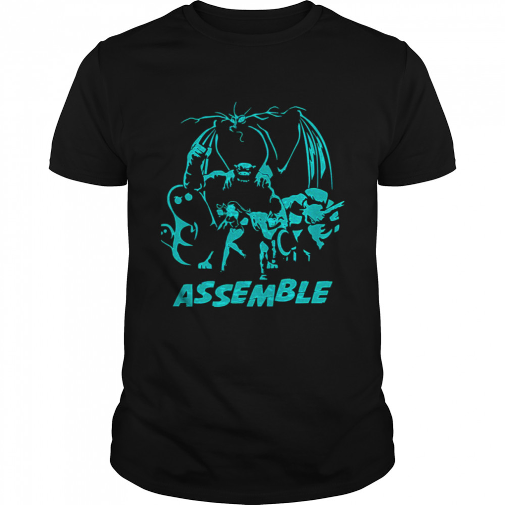 Assemble Team Neon Art The Herculoids shirt