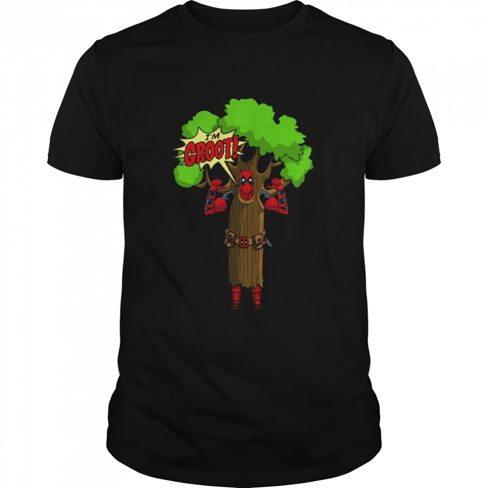 Deadpool I Am Groot Marvel Comics Wade Wilson shirt