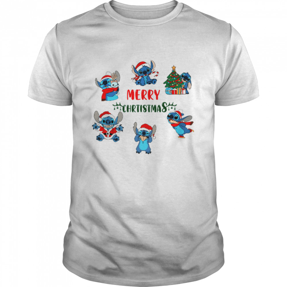 Disney Stitch Merry Christmas Halloween shirt