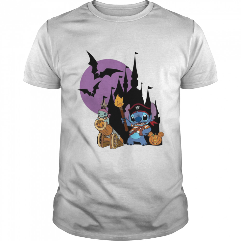 Disney Stitch Pumpkin Vampier Halloween shirt