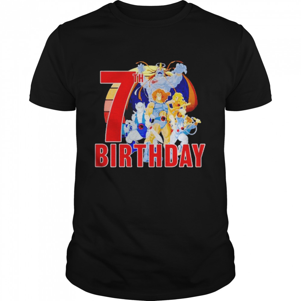 Kids Thundercats Happy 7Th Birthday shirt