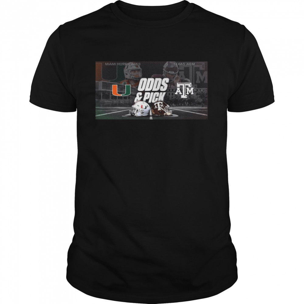 Miami Hurricanes vs Texas A&M Odds and Pick 2022 shirt