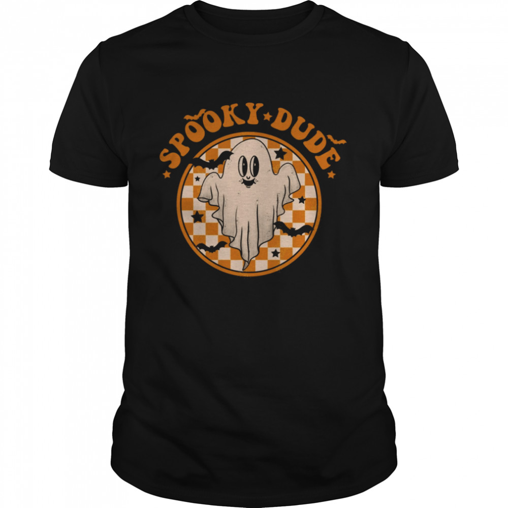 Spooky Dude Funny Party Cute Ghost Kid Boohim Pumpkin Halloween shirt