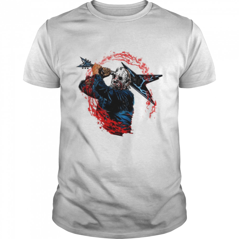 Guitar Kill Halloween Monsters Jason Voorhees shirt