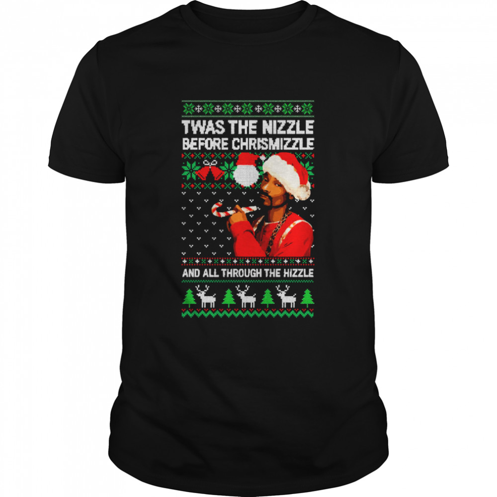 Snoop Dogg ‘Twas The Nizzle Before Chrismizzle Ugly Xmas Style shirt