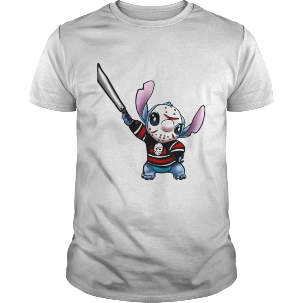 Stitch Cosplay Halloween Monsters Jason Voorhees shirt