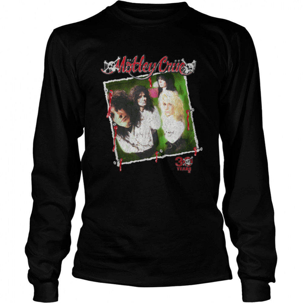Mötley Crüe – Retro Vintage 30 Years Dr. Feelgood Photo T- B09MV7NNWG Long Sleeved T-shirt