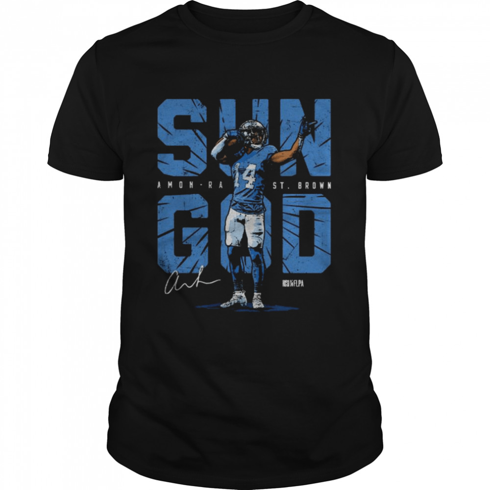 Amon-Ra St. Brown Detroit Sun God signature shirt