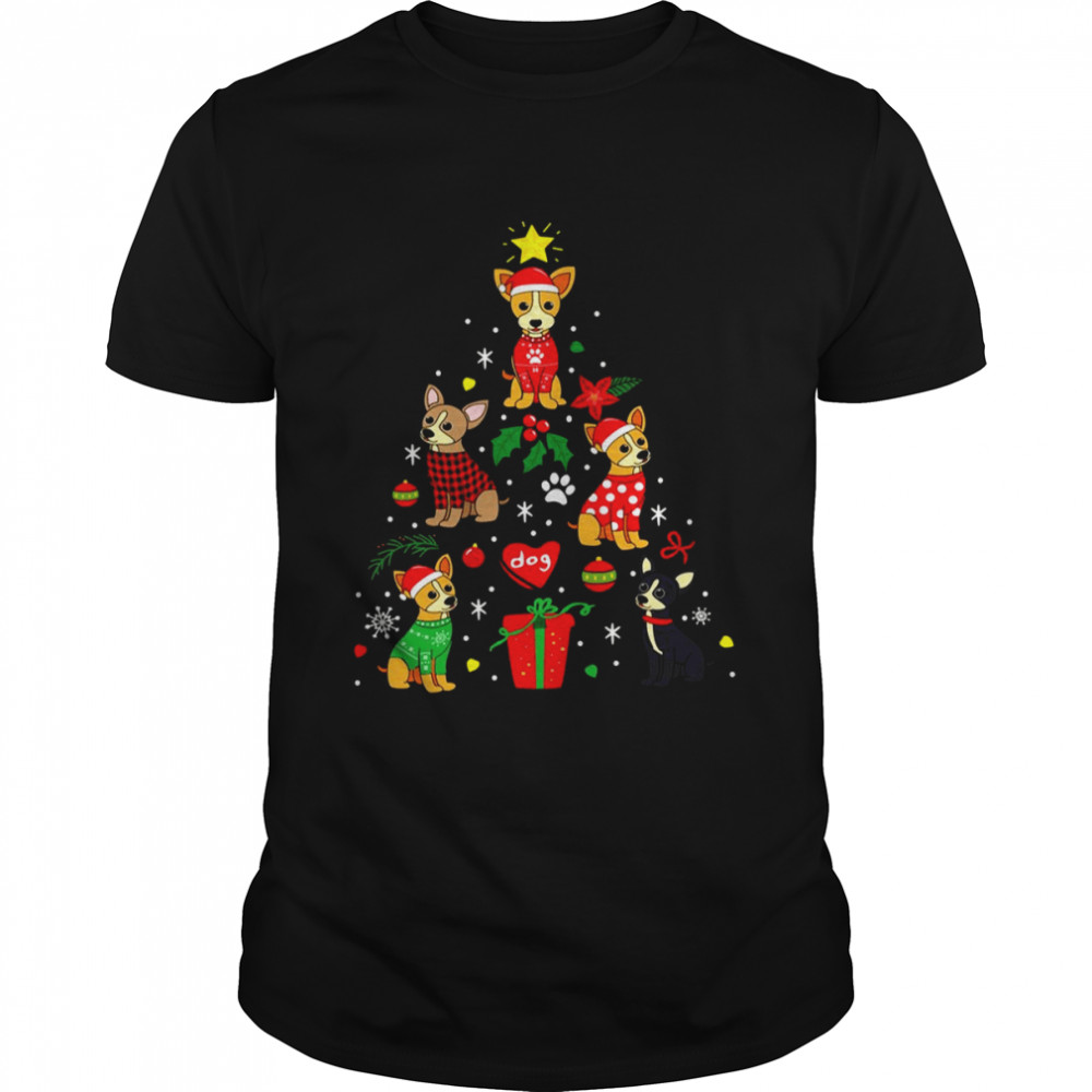 Chihuahua Christmas Ornament Tree Christmas Design Xmas shirt