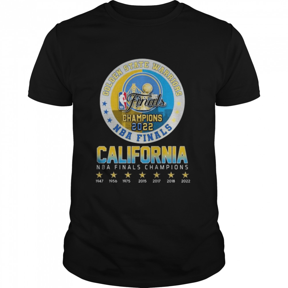 Golden State Warriors California NBA finals Champions 2022 shirt