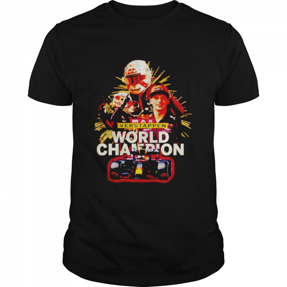 Max Verstappen world champion shirt