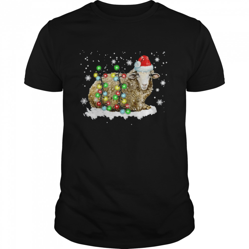 Sheep Wearing Santa Hat Christmas Mashup Limited Edition shirt