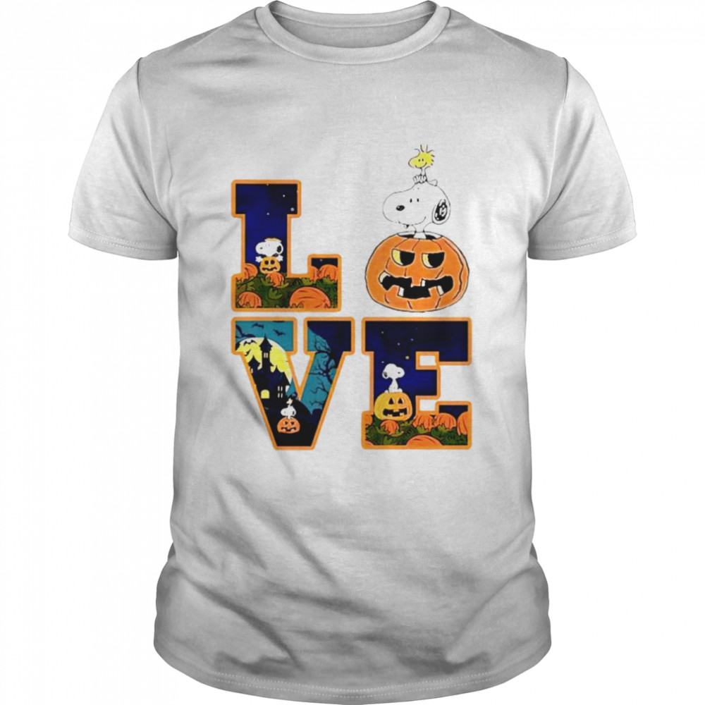 Snoopy love Halloween night with Snoopy shirt