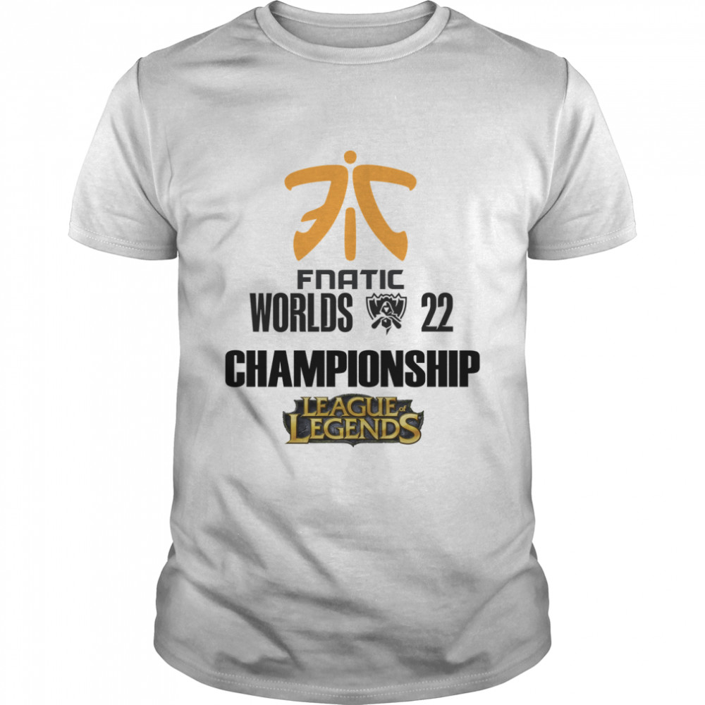 Fnatic world championship League of Legends 2022 shirt