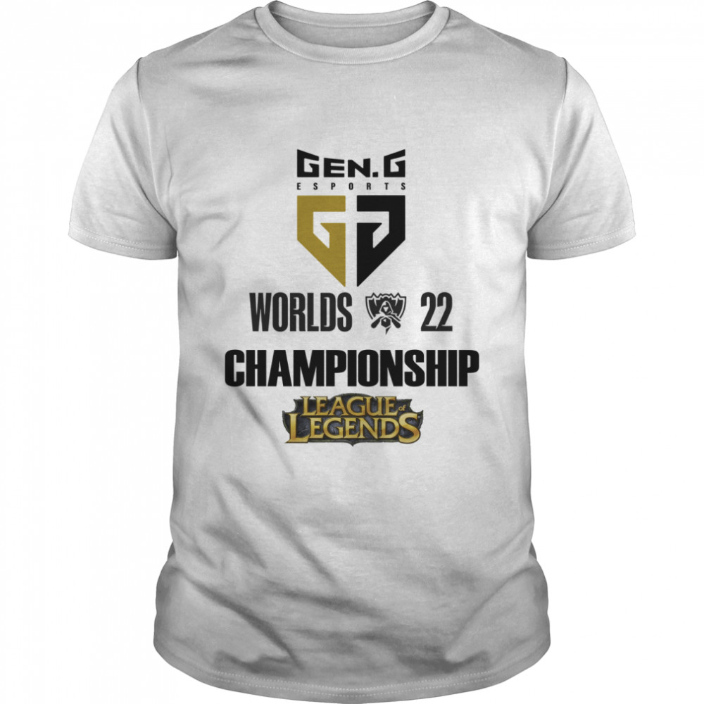 Gen G world championship League of Legends 2022 shirt