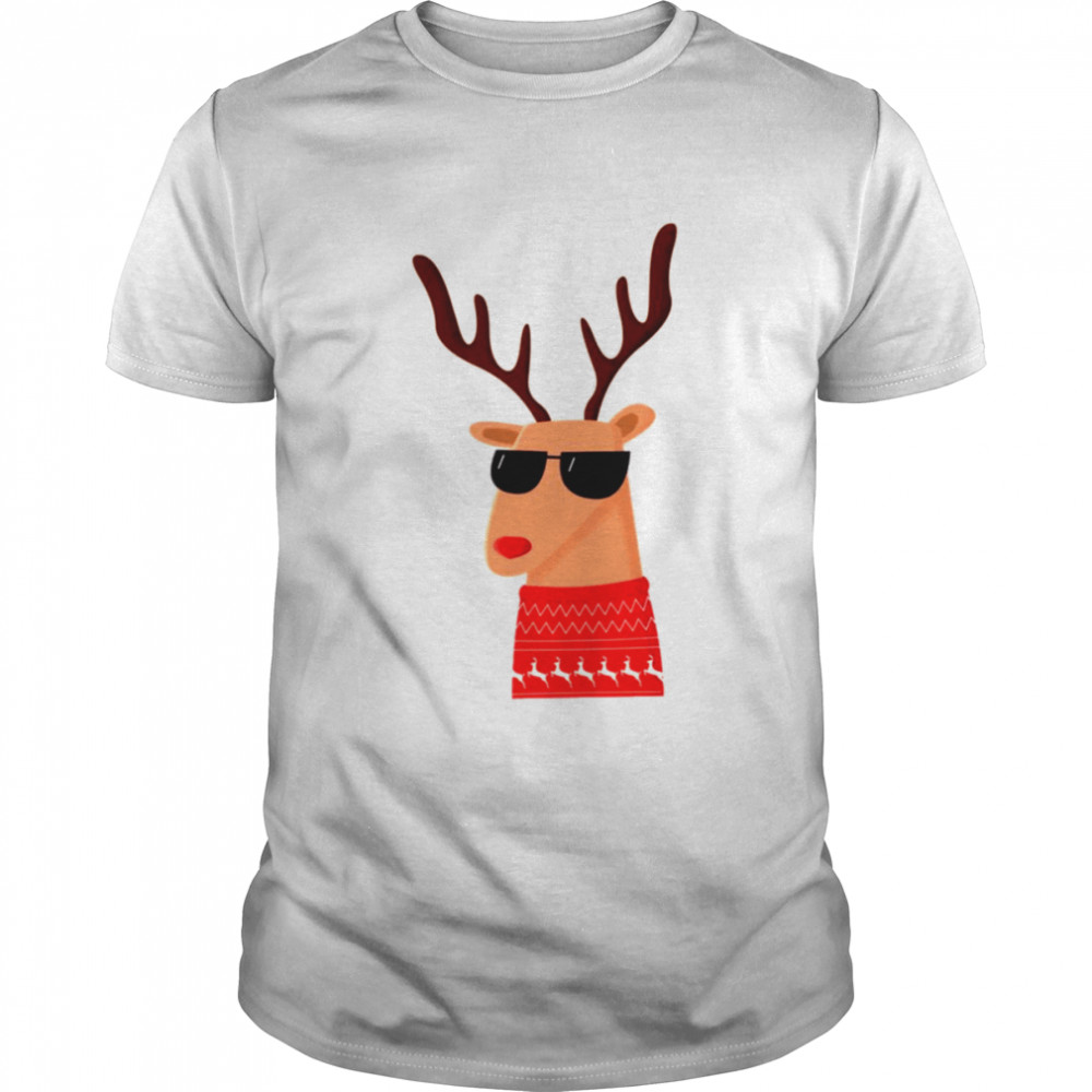 Cool Sunglasses Reindeer Merry Christmas Dude shirt