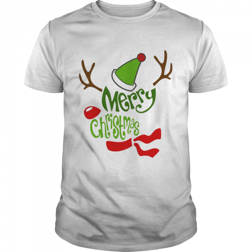 Long Merry Christmas Reindeer Xmas shirt