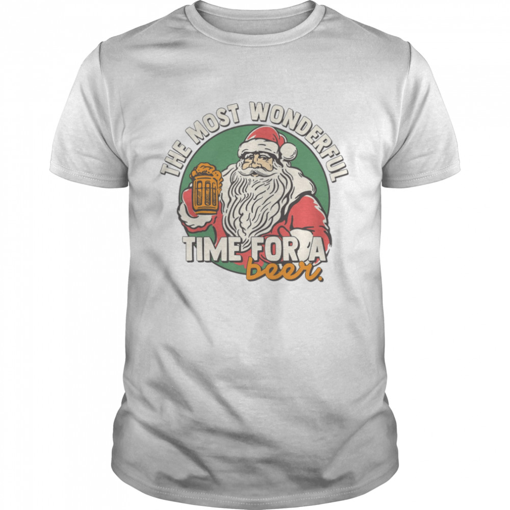 Santa Claus Funny Drinking Santa shirt