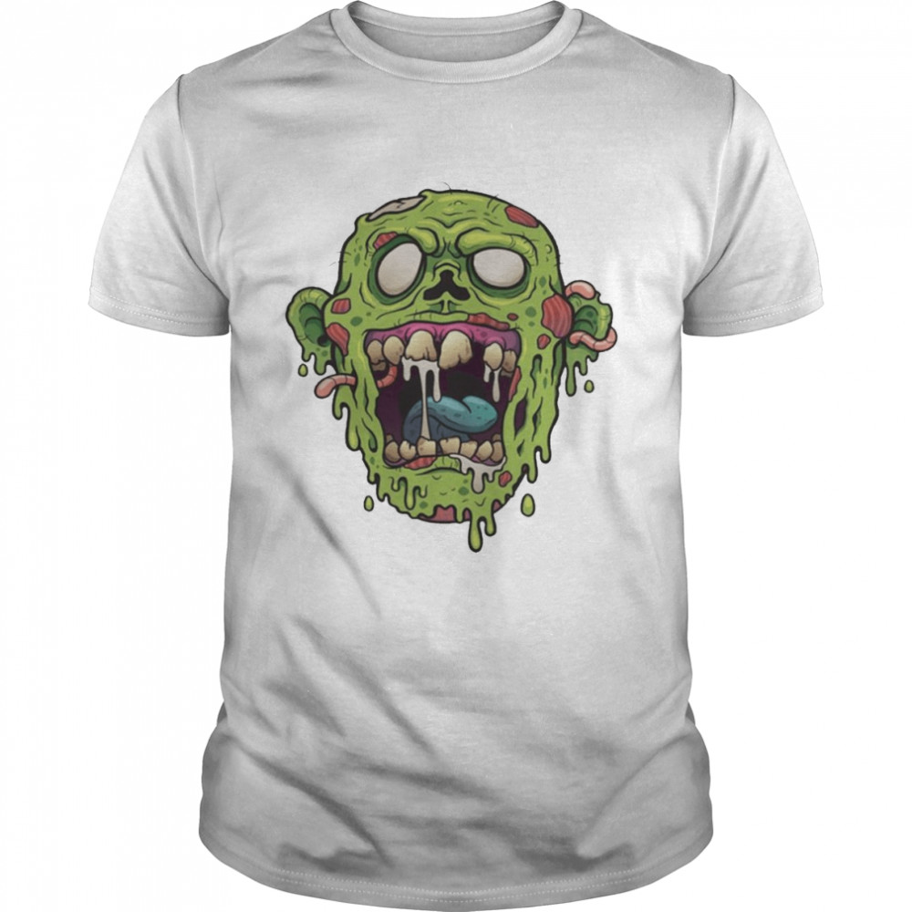 Zombie Face Halloween Shirt