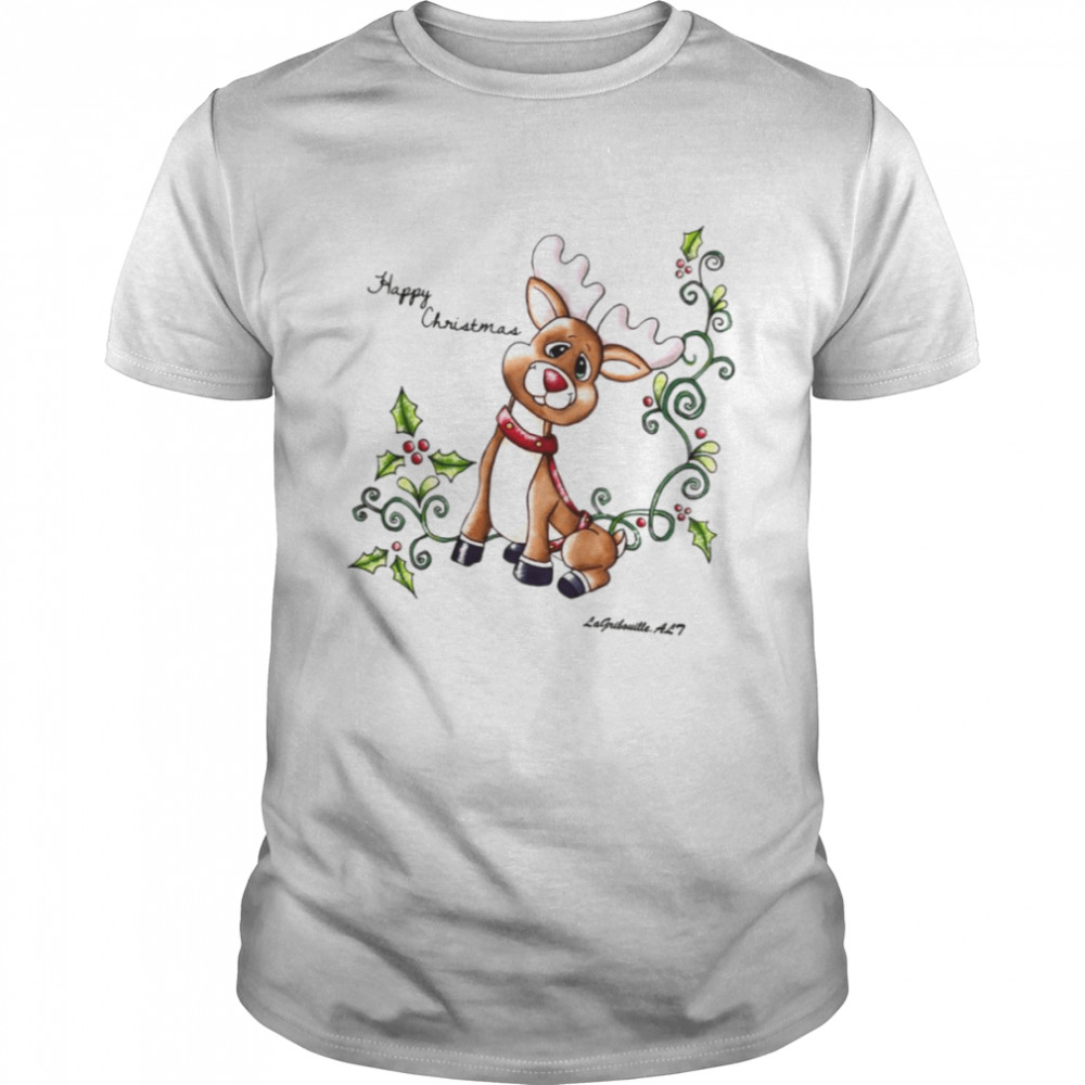 Aesthetic Design Reindeer Design Christmas shirt