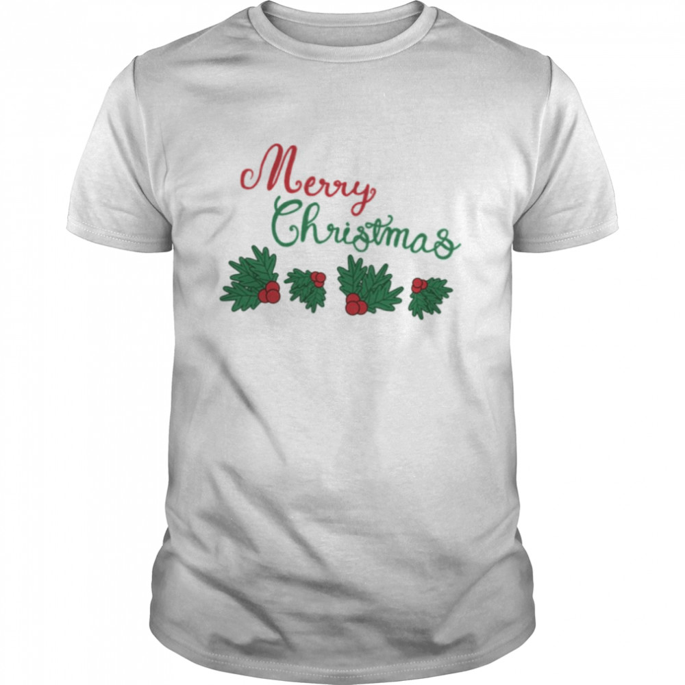 Animated Mistletoe Merry Christmas shirt