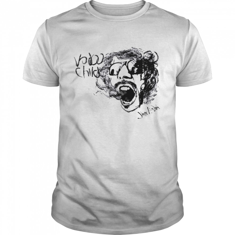 Black Sketck Jimmy Hendrix Art Vodoo Child shirt