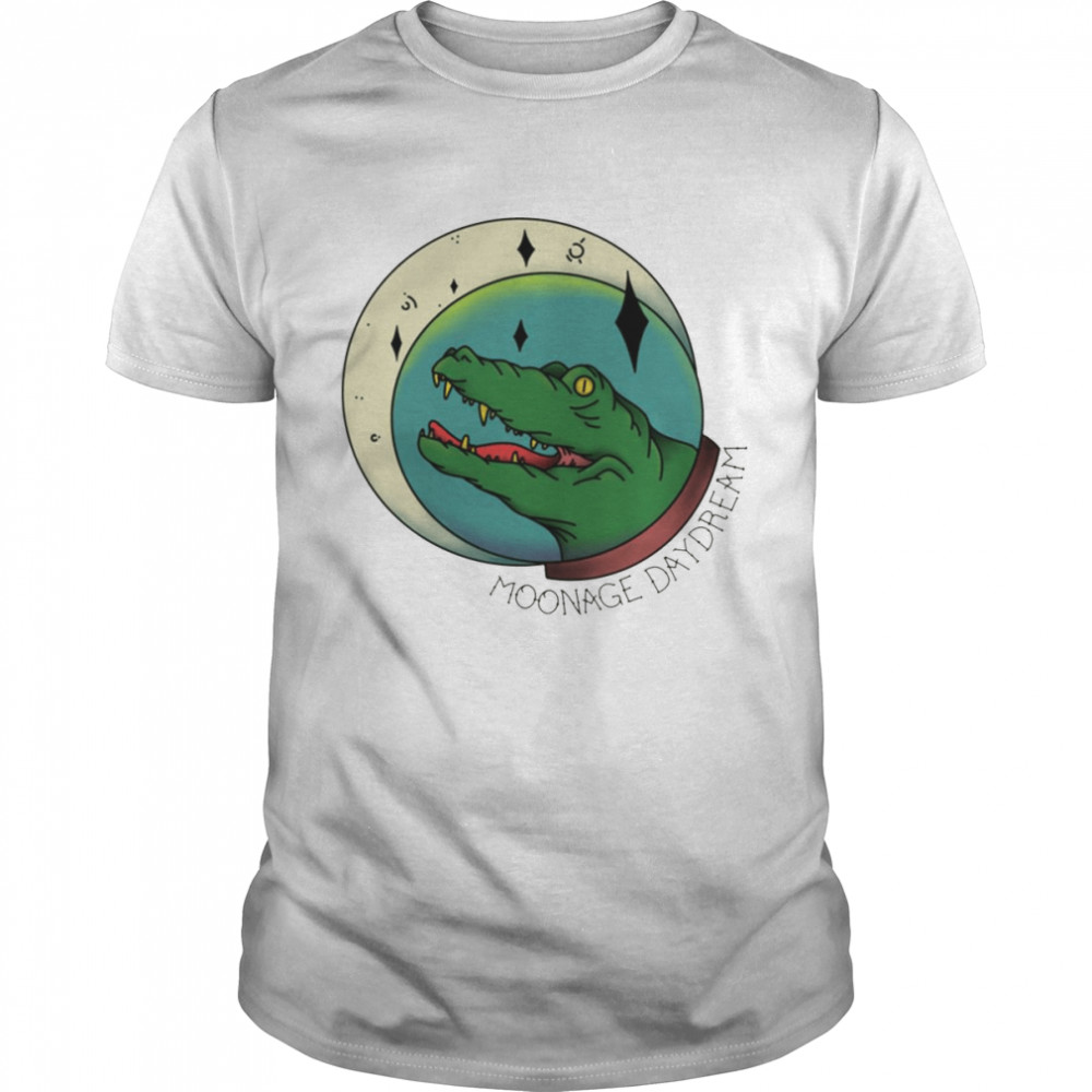 Gator Animated Art Moonage Daydream David Bowie shirt