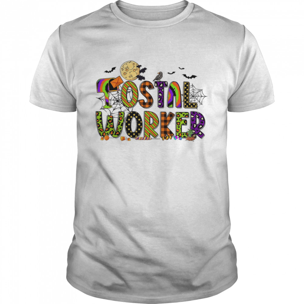 Happy Halloween Postal Worker Post Office shirt