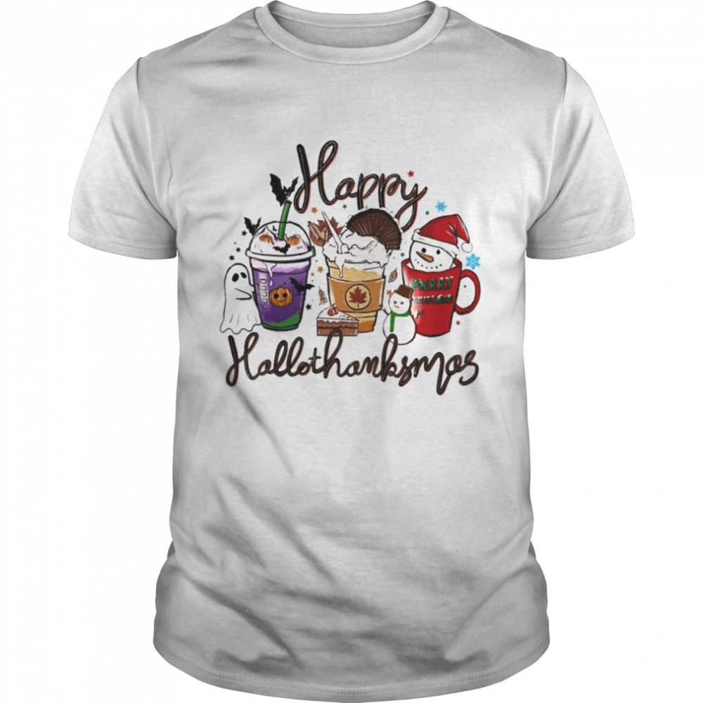 HappyHallothanksmas Halloween & Merry Christmas Thanksgiving Happy Halloween 2022 T-Shirt