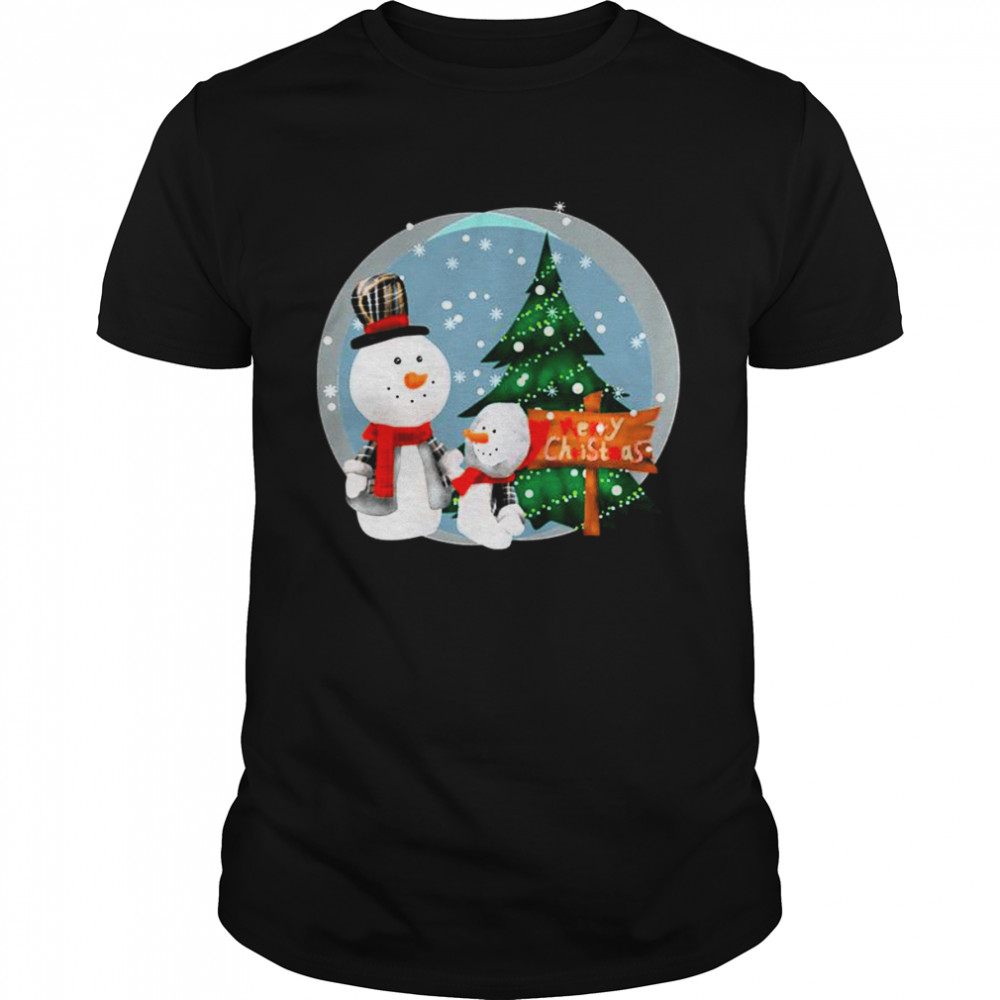 Little Snowman Under The Snowing Sky shirt