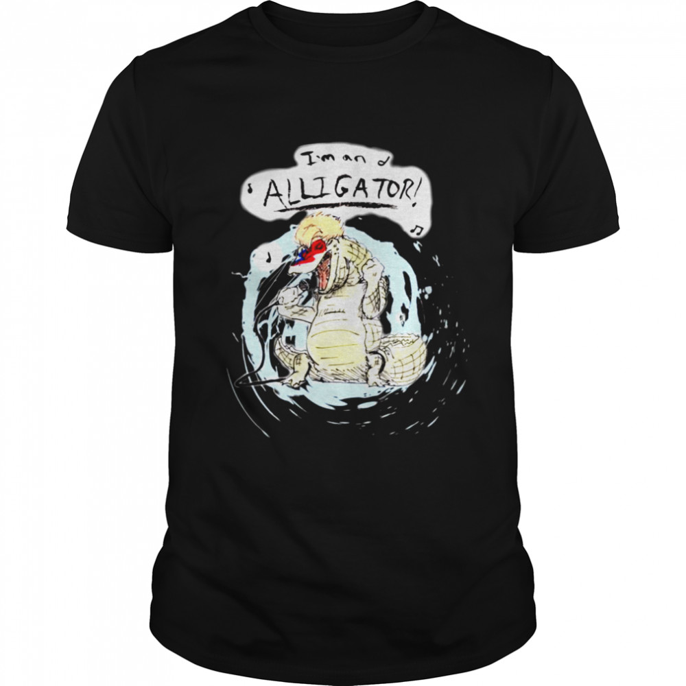 Singing Alligator Moonage Daydream David Bowie shirt