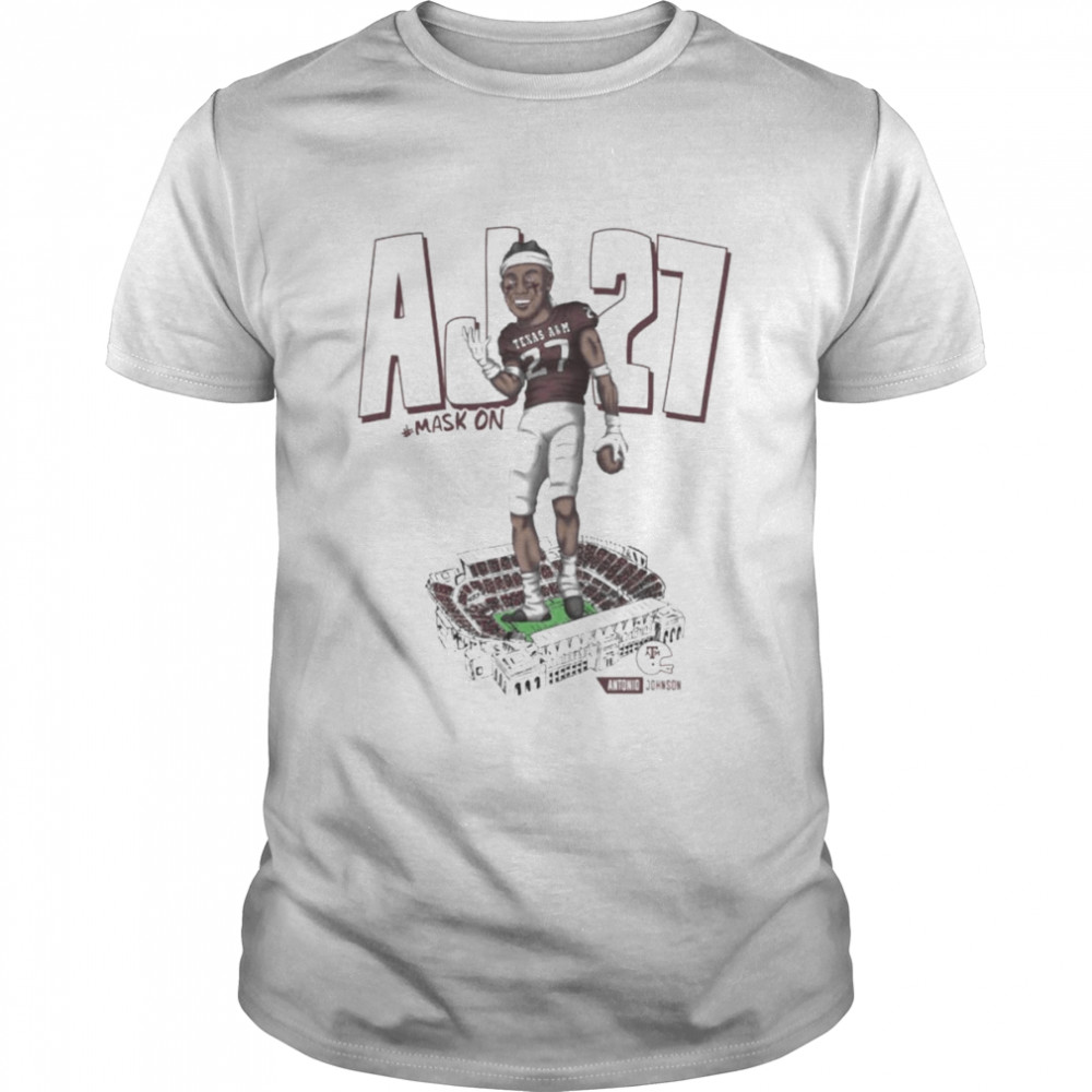 Texas A&M Antonio Johnson Caricature Active T-Shirt