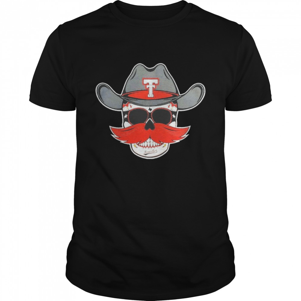 Texas Tech Dark Horse Vault Western Skully shirt