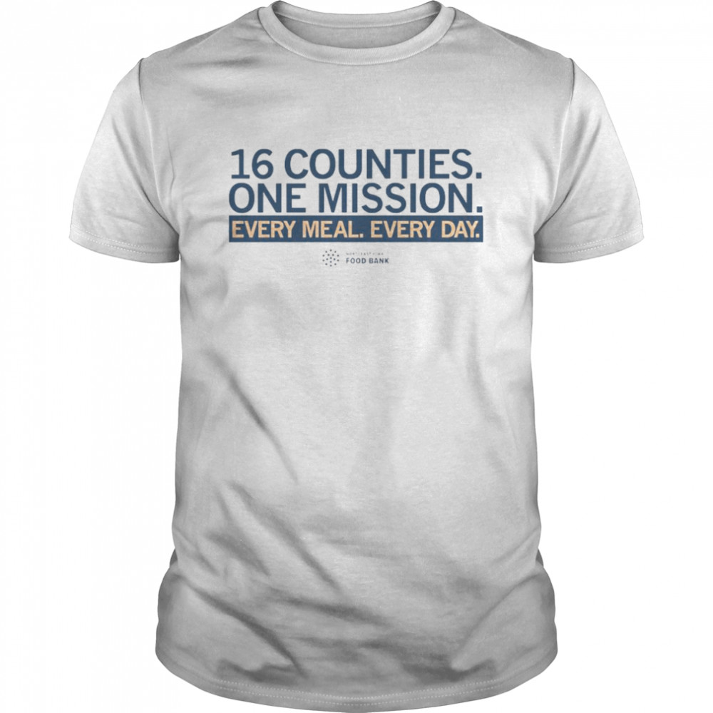 16 Counties one Mission every meal every day food bank shirt Classic Men's T-shirt
