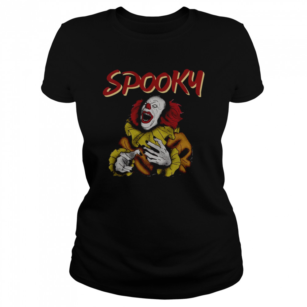Horror Spooky Momster Halloween shirt Classic Women's T-shirt