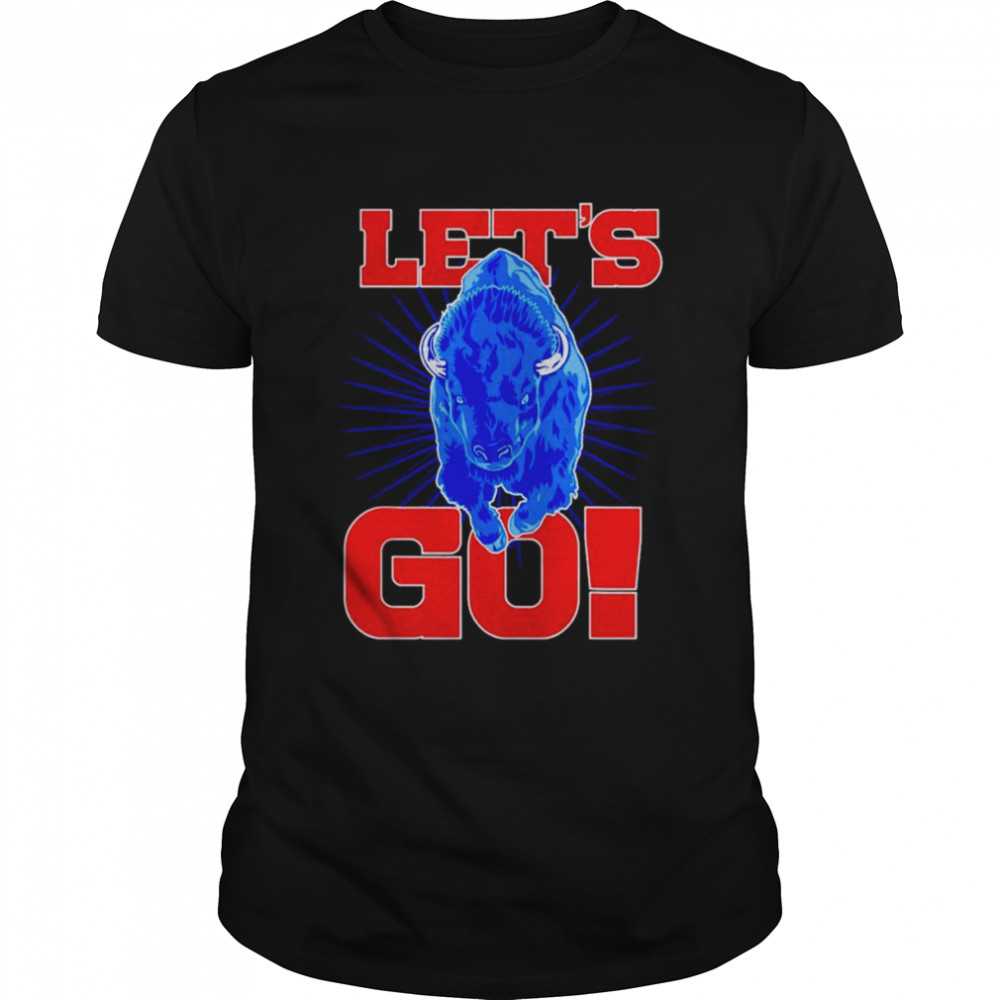 Red & blue Buffalo let’s go Buffalo shirt