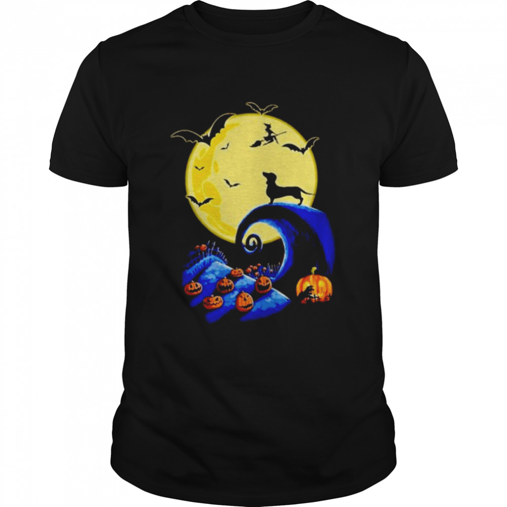 dachshund The Nightmare before Christmas Halloween shirt