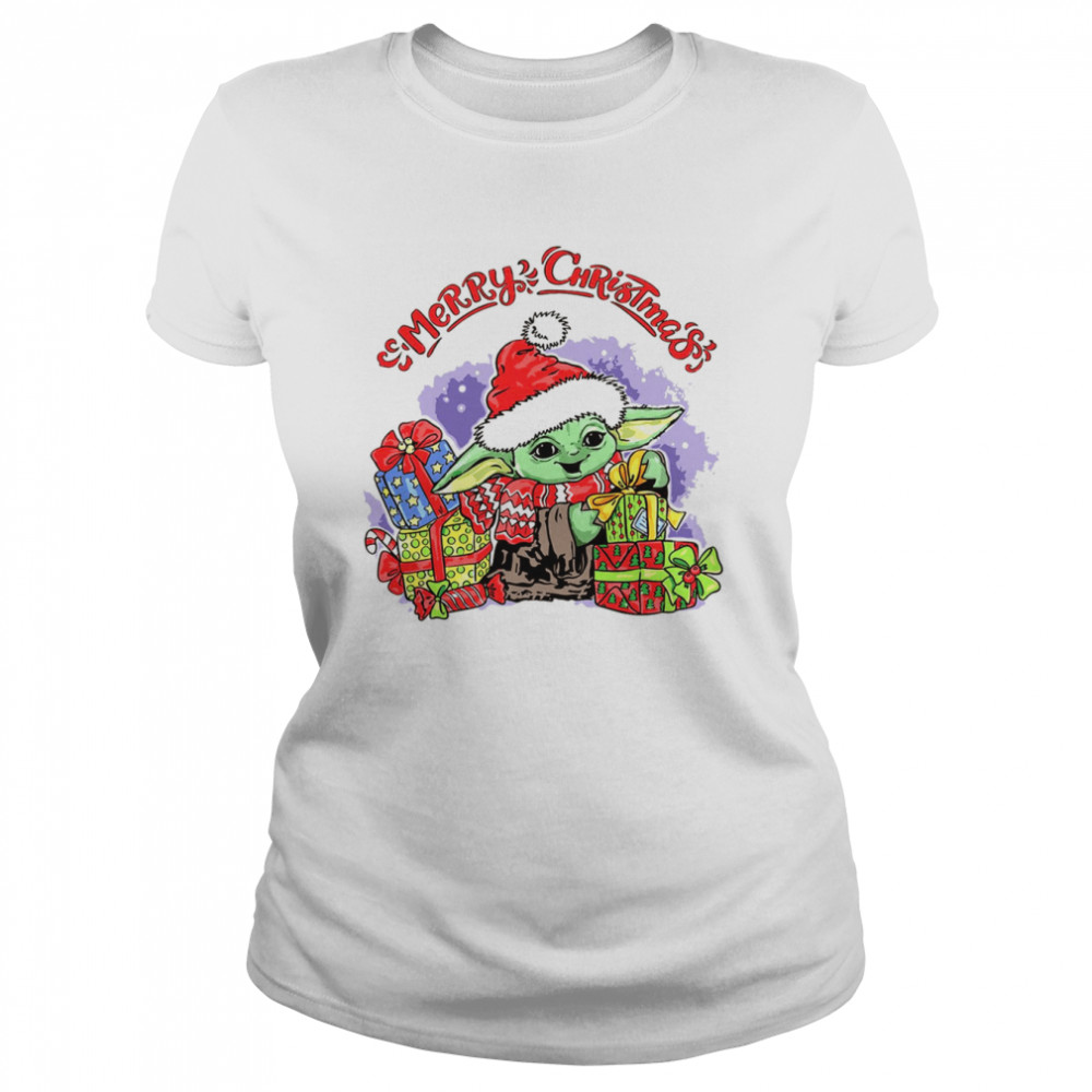 Baby Yoda Christmas T- Classic Women's T-shirt