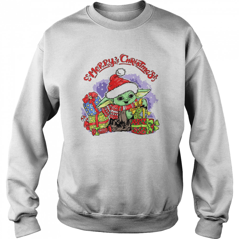 Baby Yoda Christmas T- Unisex Sweatshirt