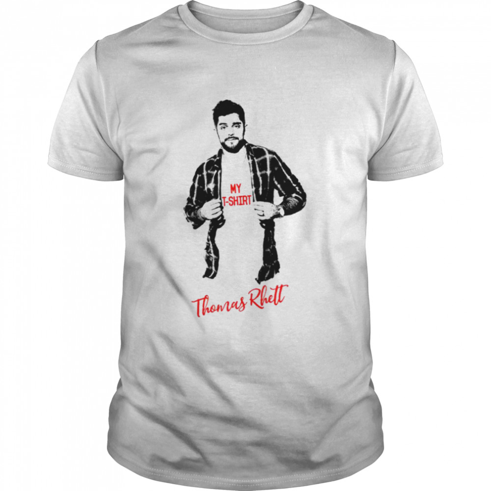 Black And White Portrait Thomas Rhett shirt