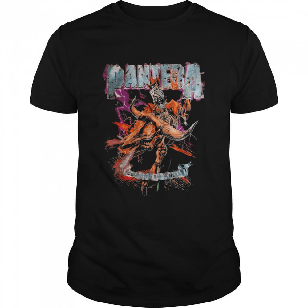 Cowboys From Hell Riding Skeleton Retro shirt