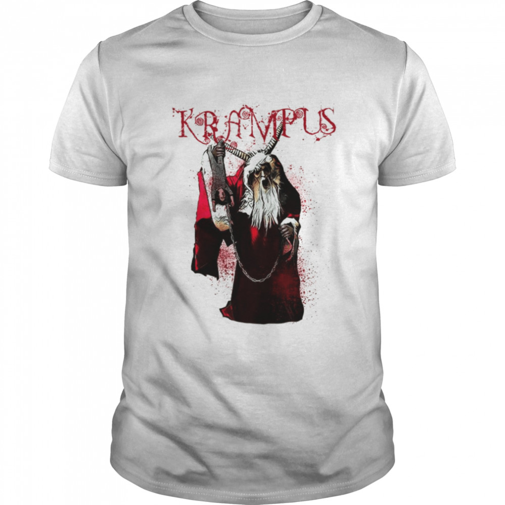 Krampus Hoor Santa Design Christmas shirt