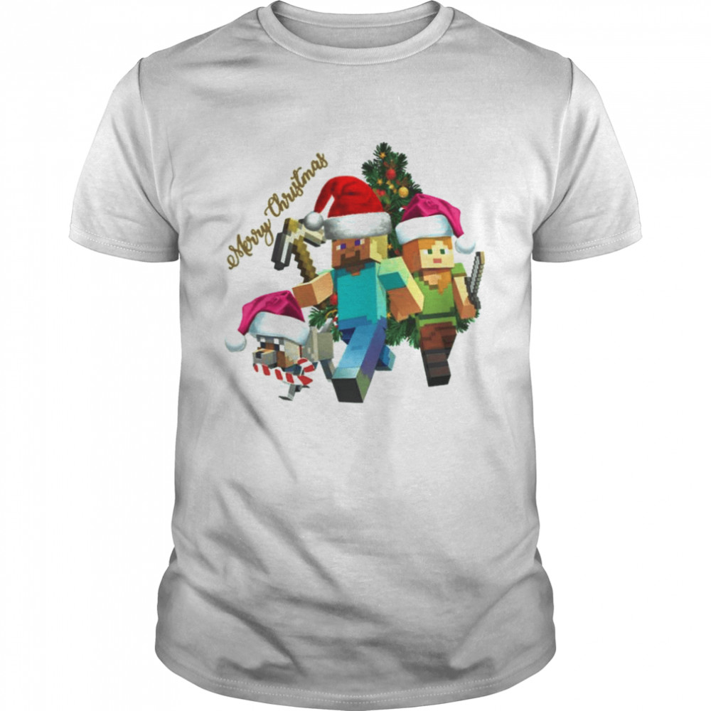 Minecraft Merry Christmas And Happy New Year Roblox shirt