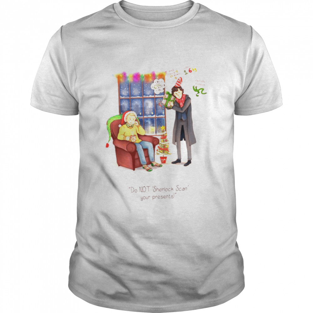 Sherlock’s Santa Scan Funny Christmas And Sherlock Holmes shirt