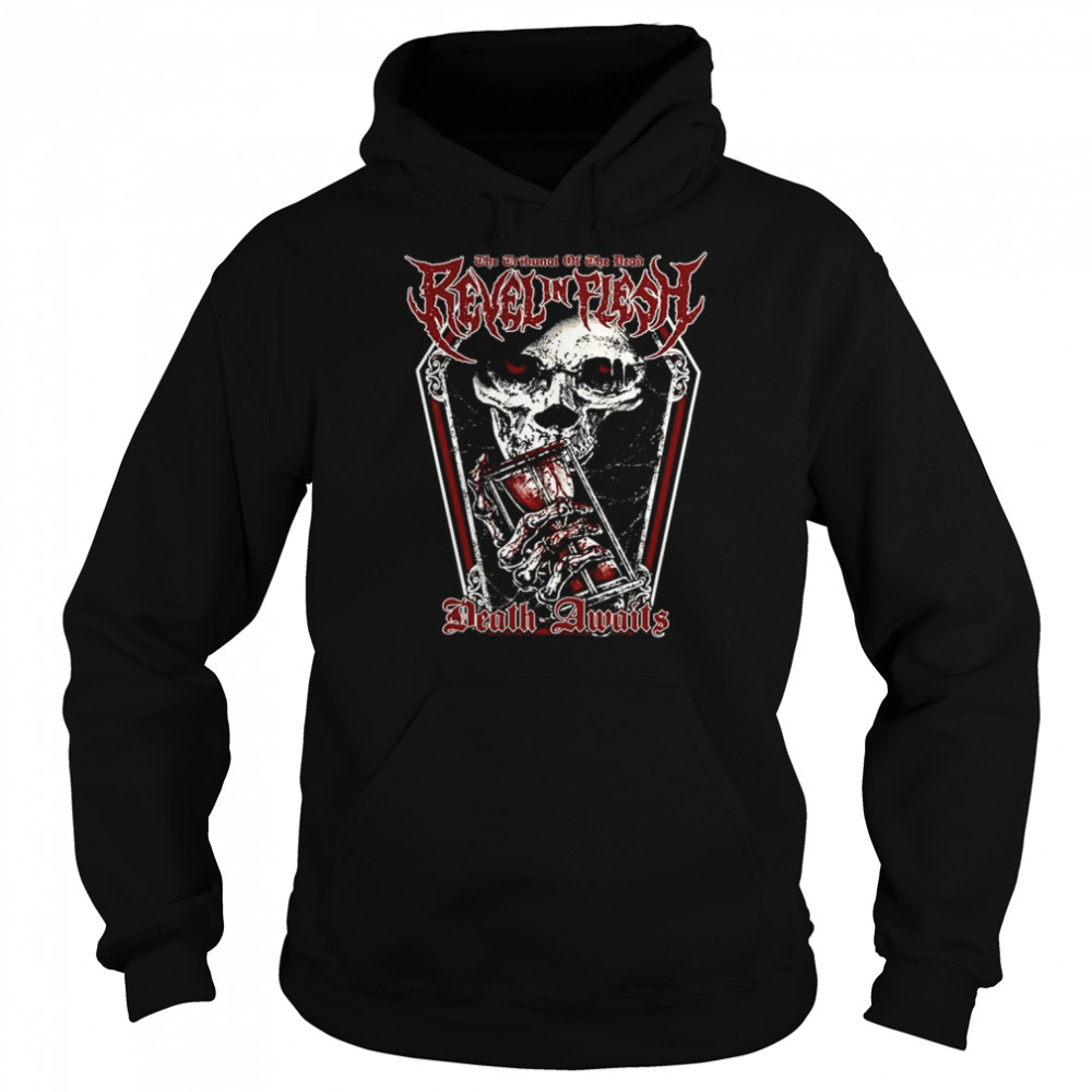 Skull Coffin Revel In Flesh Band shirt Unisex Hoodie