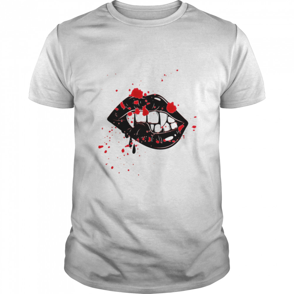 Vampire Lips Halloween Art shirt