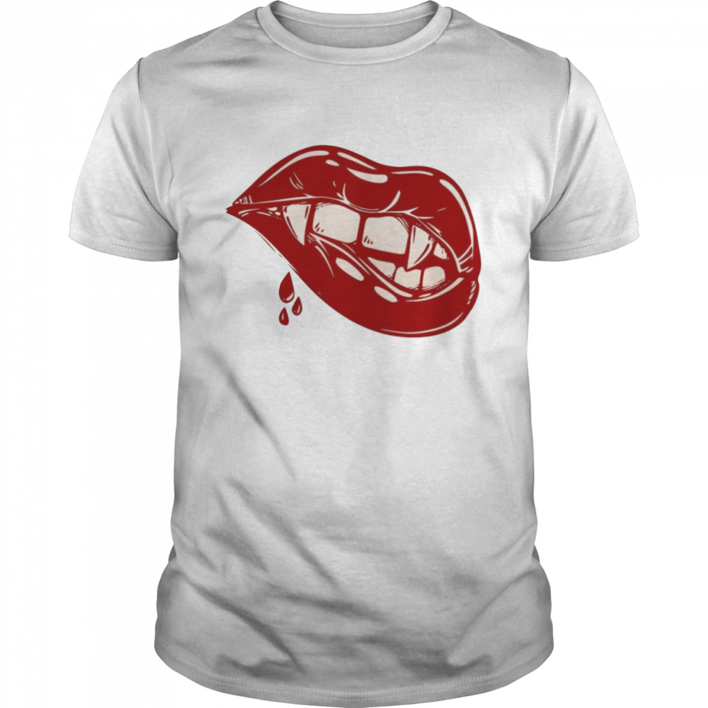 Vampire Lips Halloween shirt