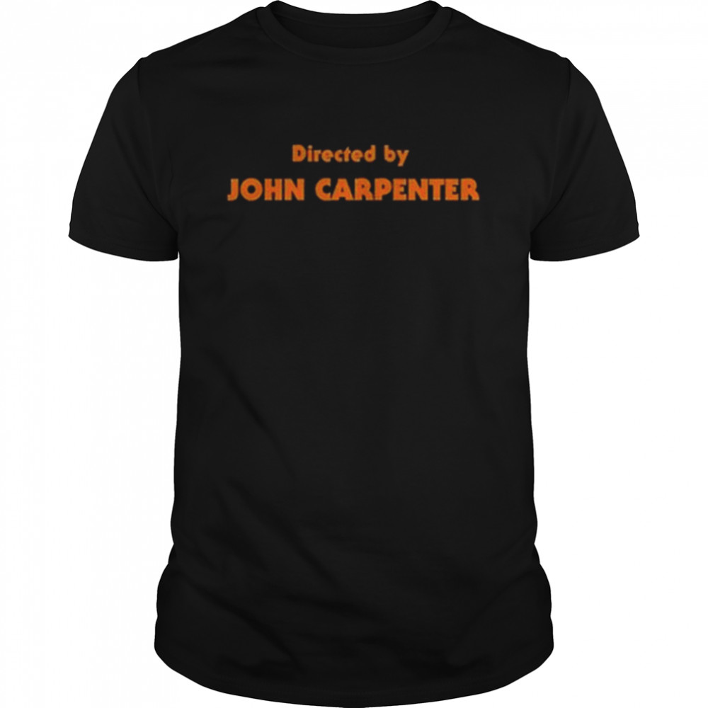 Directed by john carpenter black horror halloween shirt