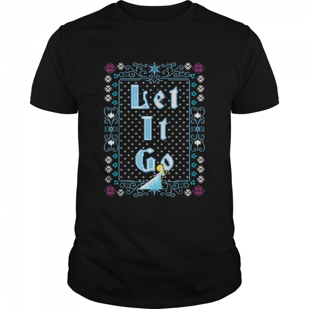 Disney Frozen Elsa Let It Go Ugly Christmas T-Shirt